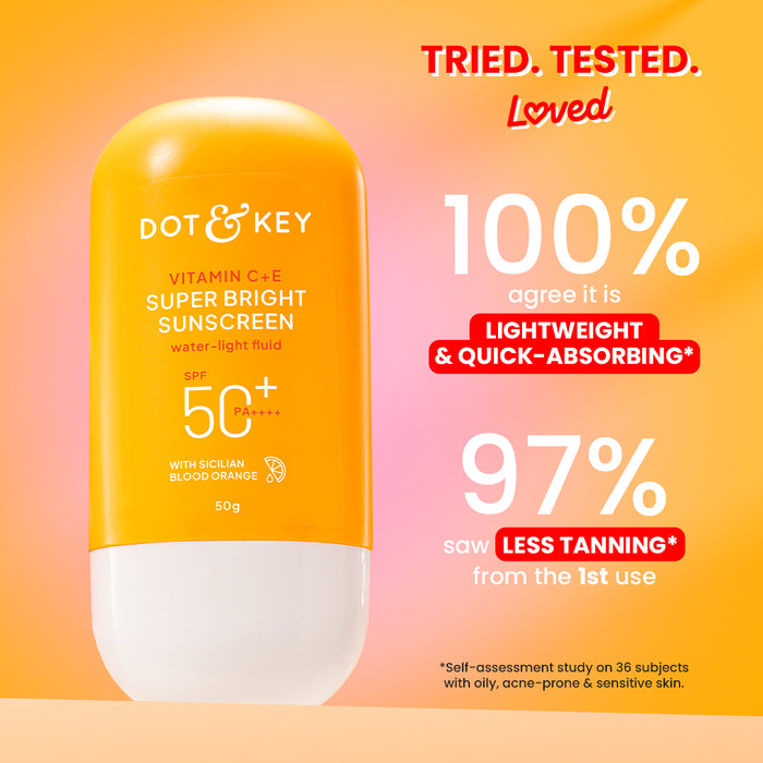 DOT & KEY Vitamin C + E Sunscreen SPF 50+ PA++++ With New-Age UV Filters 80g