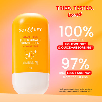 DOT & KEY Vitamin C + E Sunscreen SPF 50+ PA++++ With New-Age UV Filters 80g