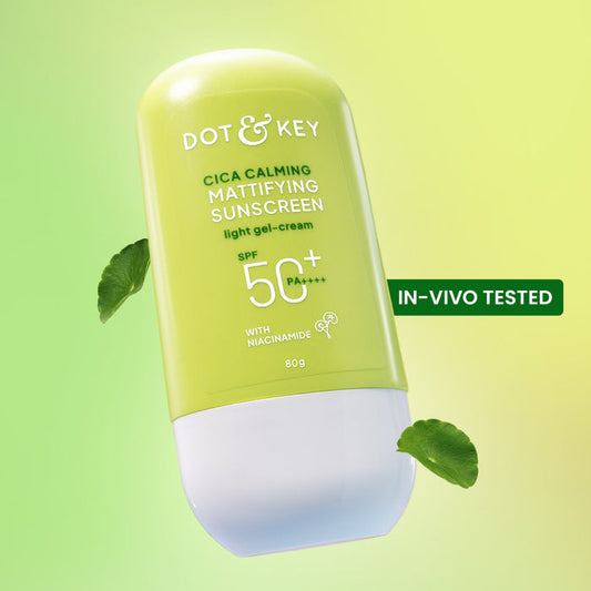 DOT & KEY Cica + Niacinamide Sunscreen, In-Vivo Tested SPF 50+ PA++++ 80g