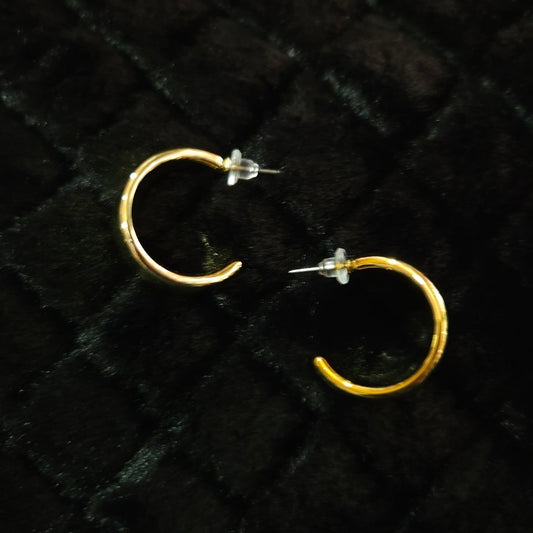 Luna Gold Hoops | Earrings