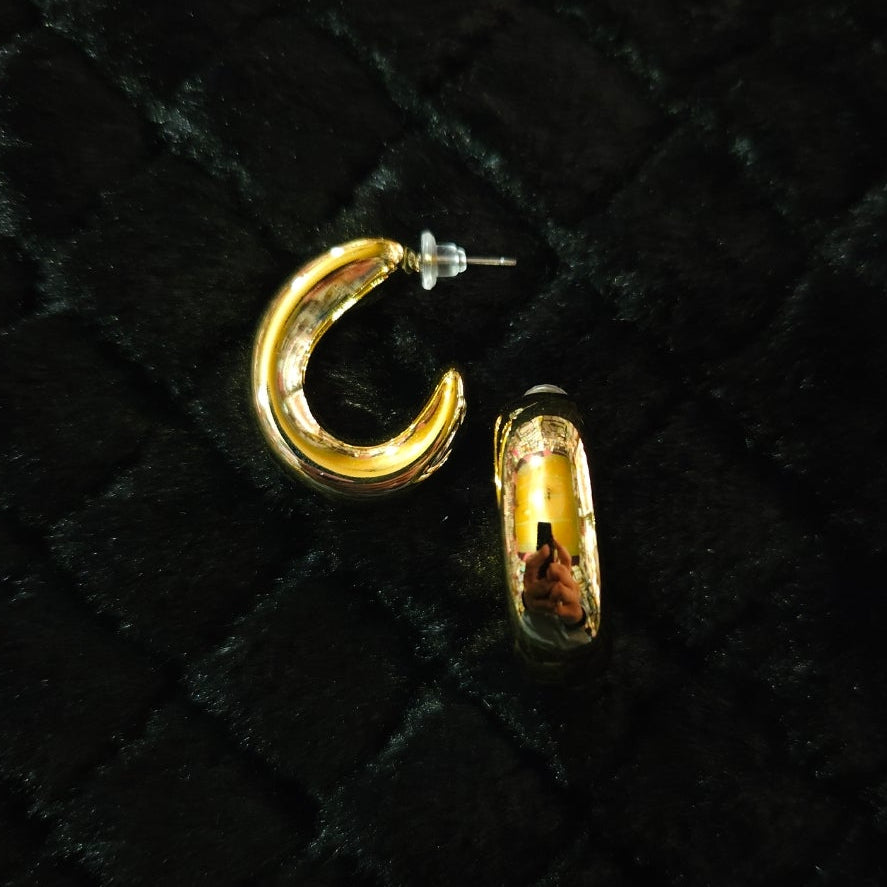 Luna Gold Hoops | Earrings