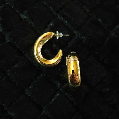 Luna Gold Hoops | Earrings
