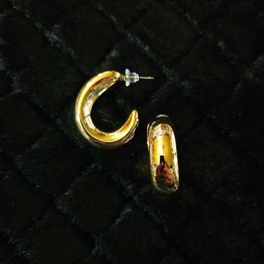 Luna Gold Hoops | Earrings