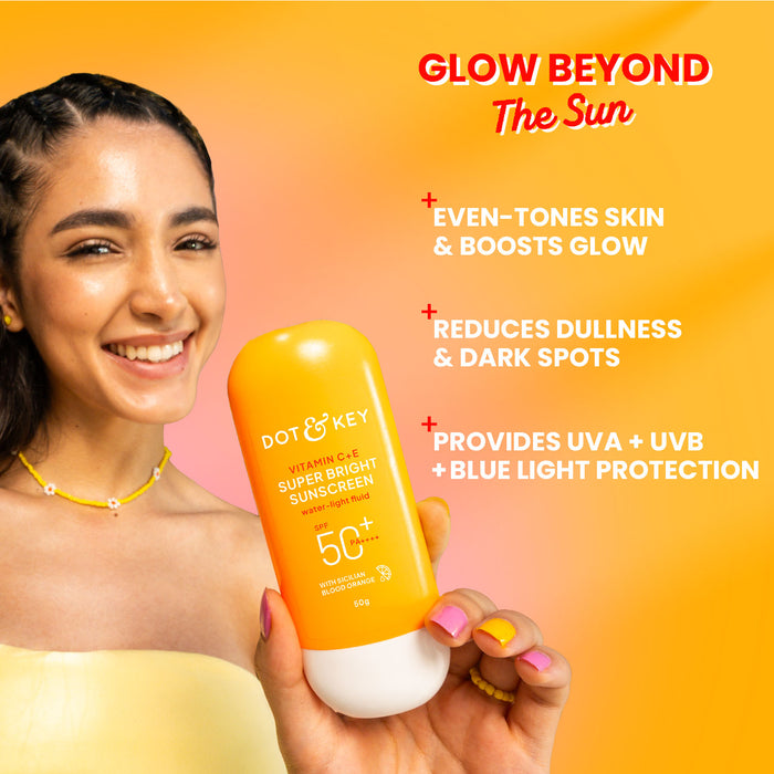 DOT & KEY Vitamin C + E Sunscreen SPF 50+ PA++++ With New-Age UV Filters 80g