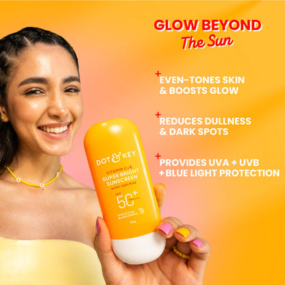 DOT & KEY Vitamin C + E Sunscreen SPF 50+ PA++++ With New-Age UV Filters 80g