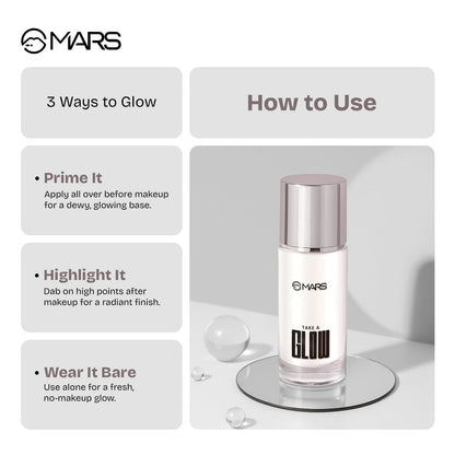 MARS Take A Glow Illuminating Primer & Strobe Cream | Instant Glow Makeup Base