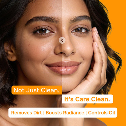 SWISS BEAUTY Care Juicy Glow Face Wash Orange Peel + Niacinamide