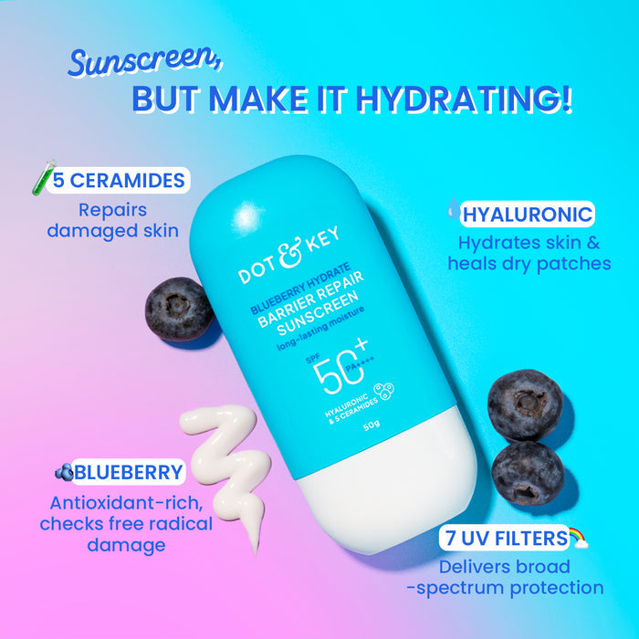 DOT & KEY Barrier Repair Sunscreen, In-Vivo Tested SPF 50+ PA++++ 80g